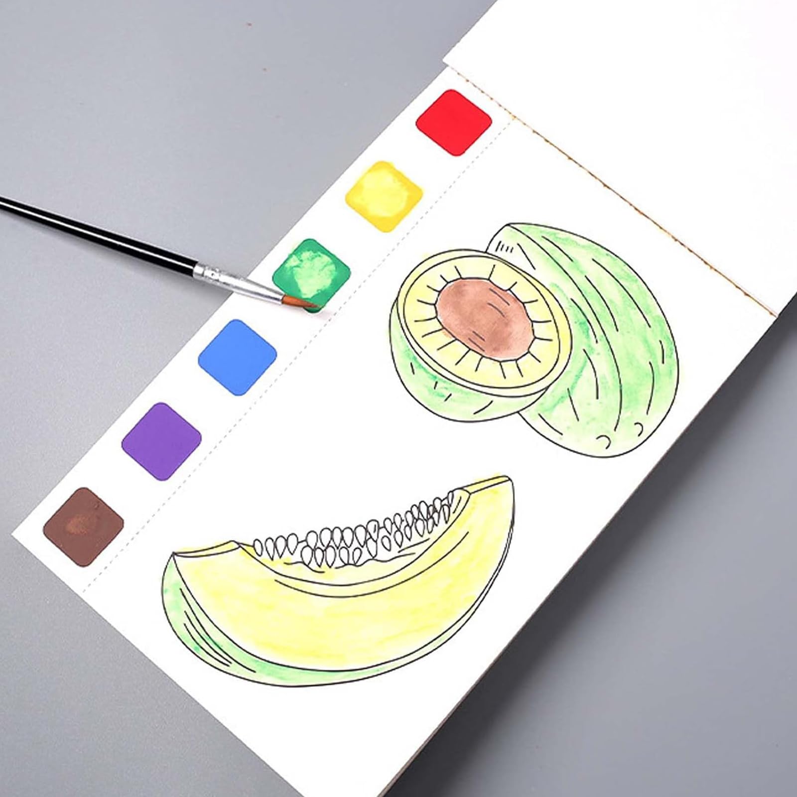 Mini Watercolor Paint Pad - Pocket Travel Watercolor Painting Book Set for Adults & Kids - Perfect for Artists, Students & DIY Craft Projects (1PCS)