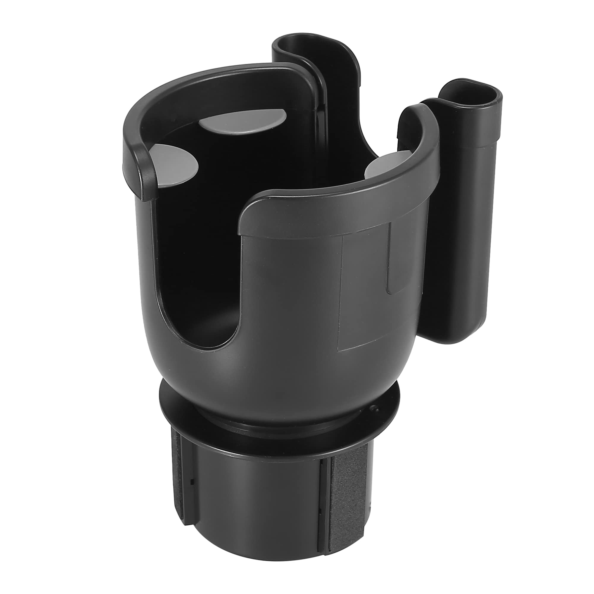 X AUTOHAUX 2-in-1 Car Cup Holder Expander & Bottle Mount - Universal Multifunctional Cup Holder Adapter Organizer (Black) - Perfect for Road Trips, Commuting and Travel Accessories