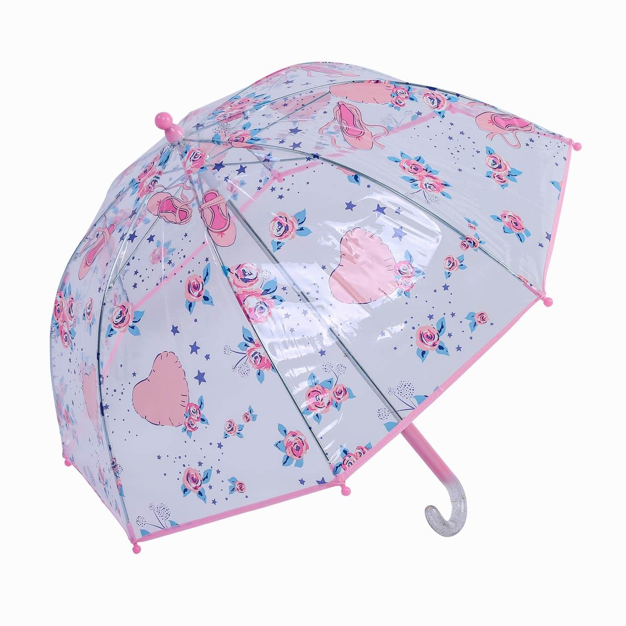 Laura Ashley Kids Dome Umbrella - Waterproof Stick Umbrella with Wide Canopy for Boys & Girls, Perfect for School, Rainy Days & Outdoor Activities