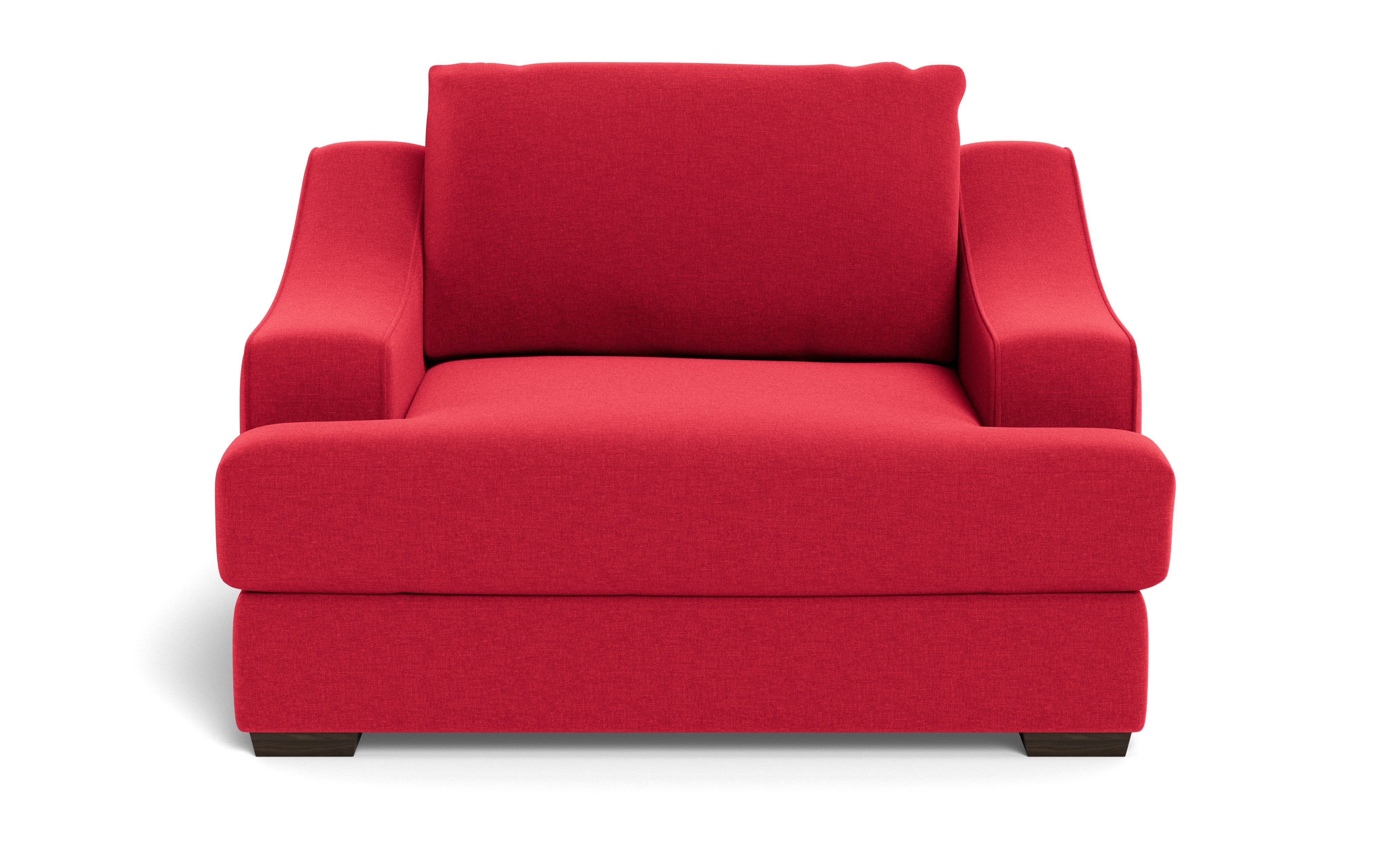 Austonian 56 Arm Chair - Modern Accent Chair with Upholstered Seat & Wooden Legs for Living Room, Bedroom, or Office - Comfortable Lounge Chair for Relaxing & Reading