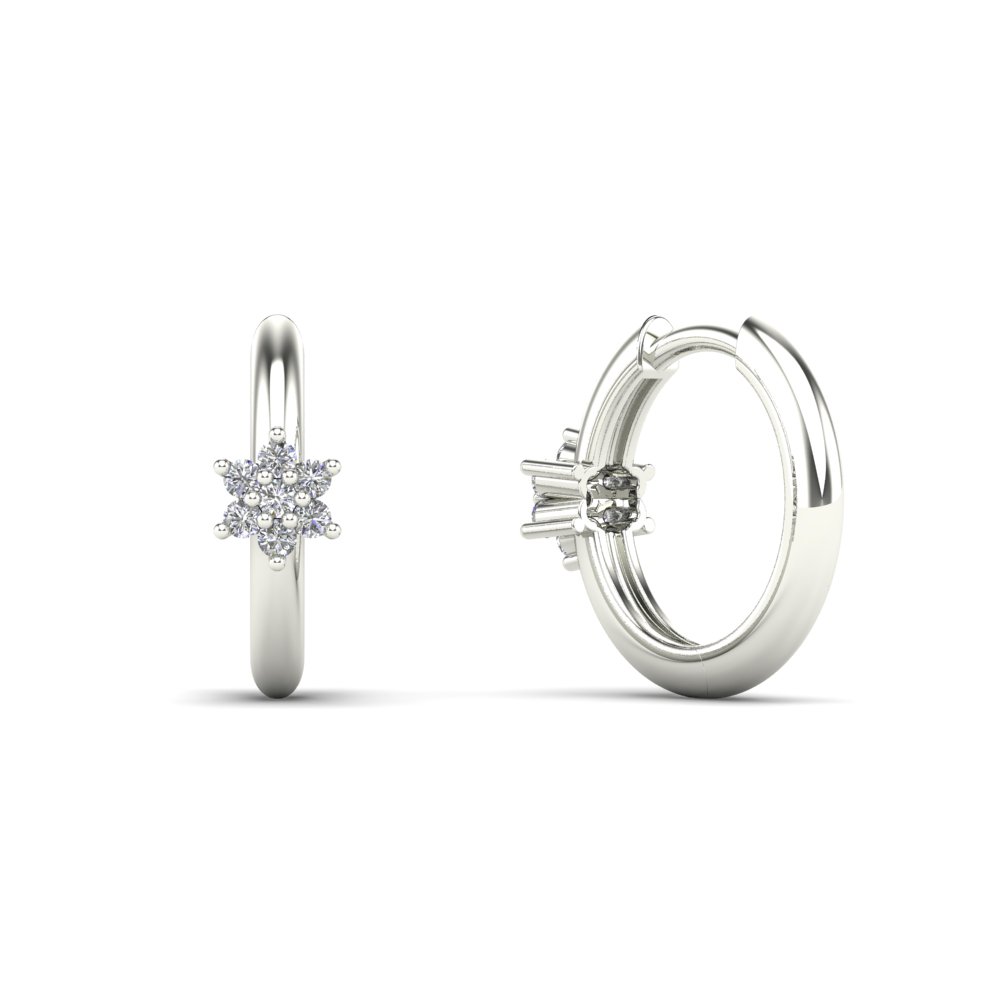 14K White Gold Diamond Stud Earrings for Women - Elegant & Timeless Jewelry for Everyday Wear & Special Occasions