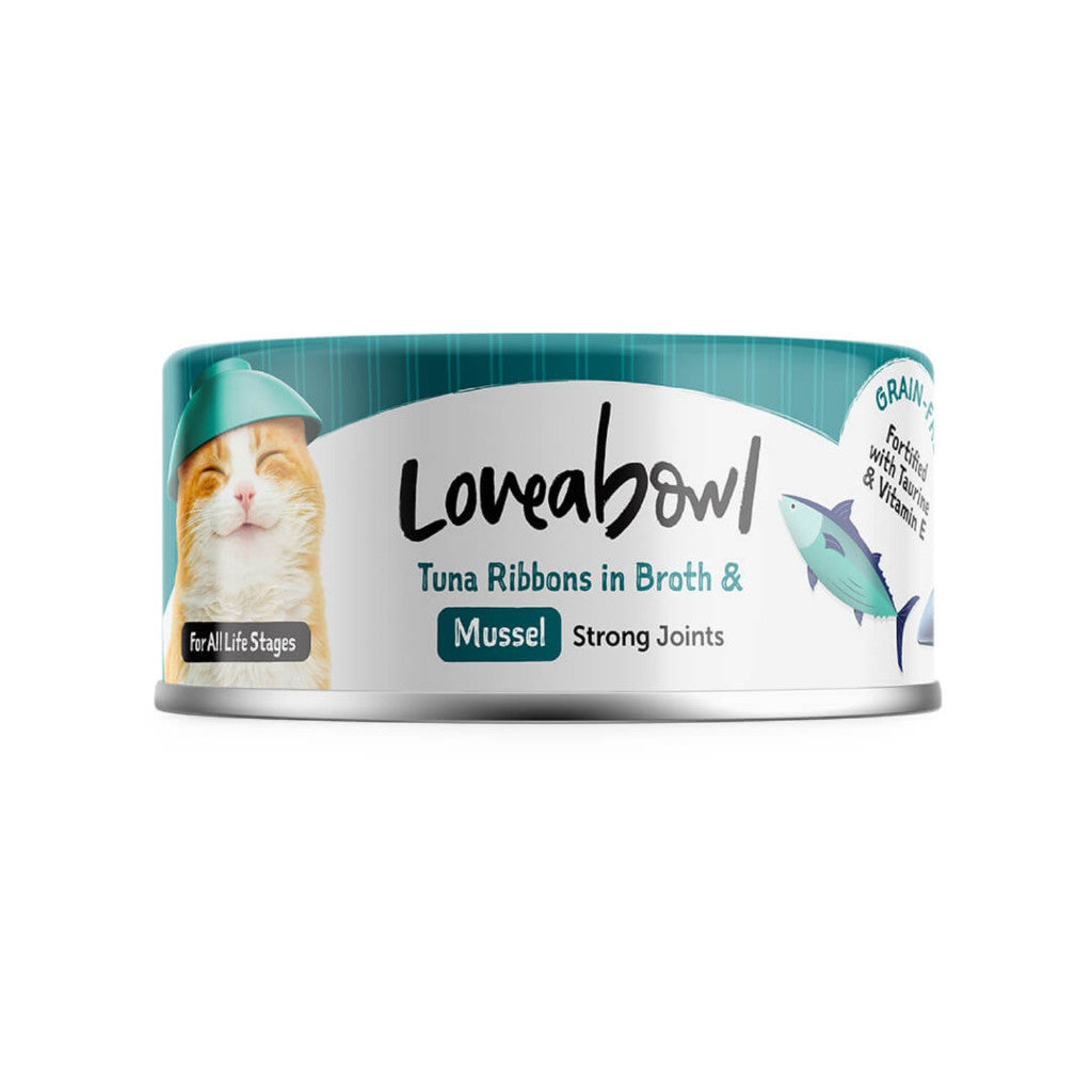 Premium Grain-Free Loveabowl Chicken & Tuna in Broth Wet Cat Food - 70g Nutritious Meal Topper for Kittens, Adults & Senior Cats | Healthy Digestible Cat Food for Weight Management & Picky Eaters | Perfect for Mixing with Dry Food or Serving Alone