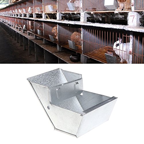Hionre Automatic Pet Food Feeder - Rabbit Hutch Trough Feeder & Water Drinker Bowl Set for Farming Animals - Perfect for Rabbit Cages, Chicken Coops, and Small Animal Feeding Stations