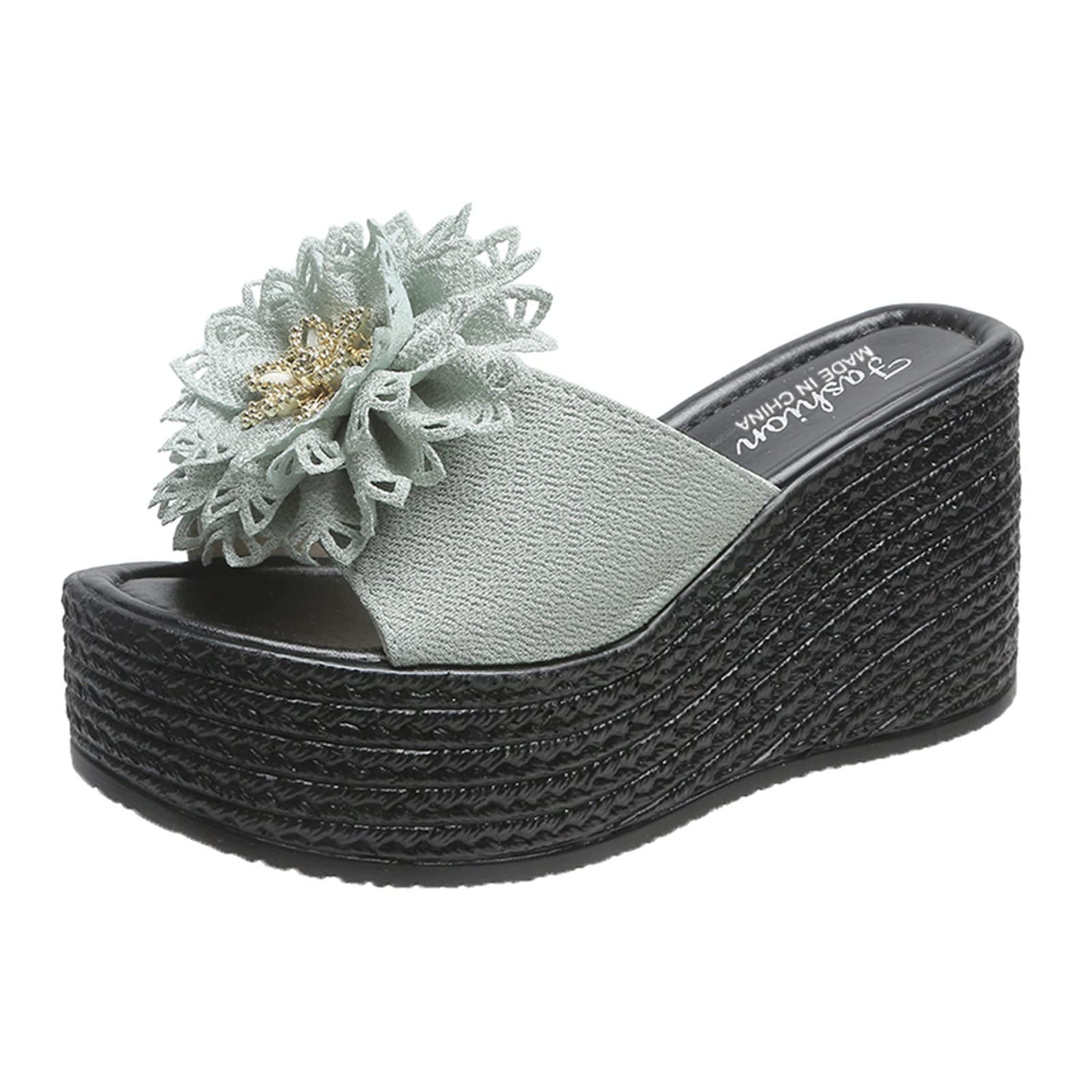 Women's Open Toe Roman Knot Sandals - Fashion Beach Wedge Slippers for Ladies (Size 8 Wide) | Perfect for Summer Vacations, Poolside Lounging & Casual Outings
