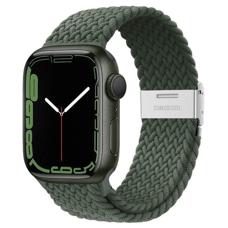 Braided Solo Loop Apple Watch Band - Comfortable & Stretchy Sport Strap for Workouts, Running & Everyday Wear