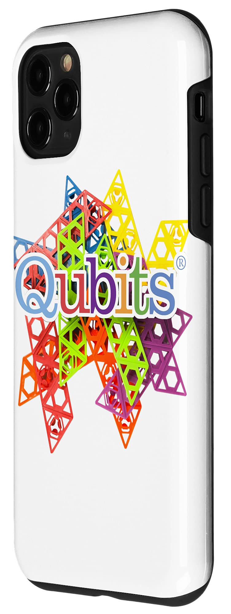 Premium iPhone 11 Pro Case - Shockproof & Scratch-Resistant Qubits Design Phone Cover for Men & Women - Perfect for Work, Travel and Everyday Protection