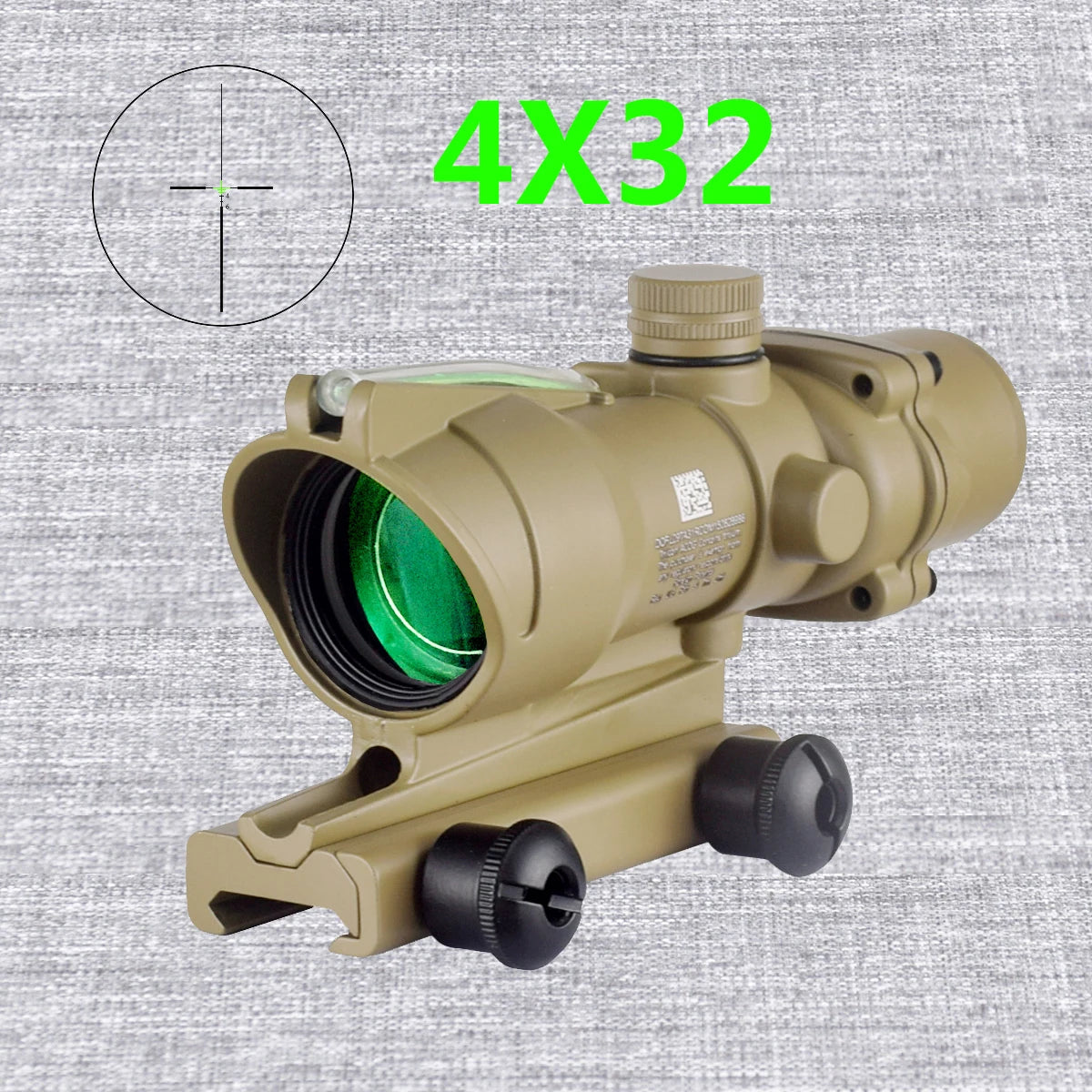 Trijicon ACOG 4X32 Rifle Scope with 4X Magnifier, Fiber Optics & Red/Green Dot - RMR Compatible Hunting Sight with Killflash Cover - Perfect for Tactical Shooting, Hunting, and Long-Range Precision