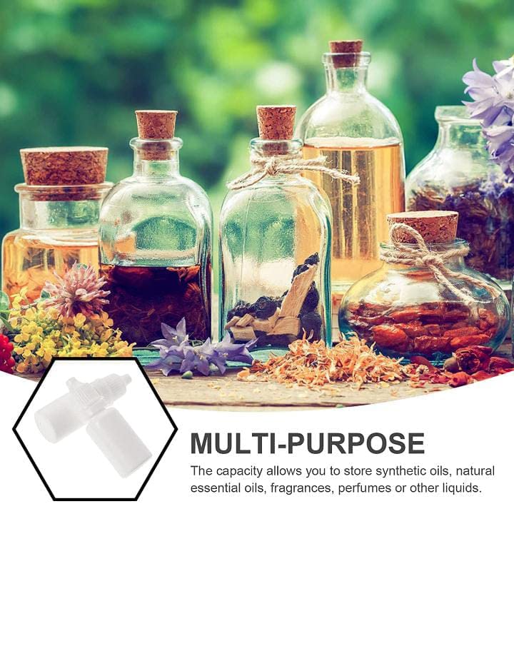 10ml Milky Empty Eye/Ear Drop Bottles - Pack of 72 | Refillable Plastic Dropper Bottles for Essential Oils, Medications & DIY Beauty Products | Perfect for Travel, Home & Professional Use