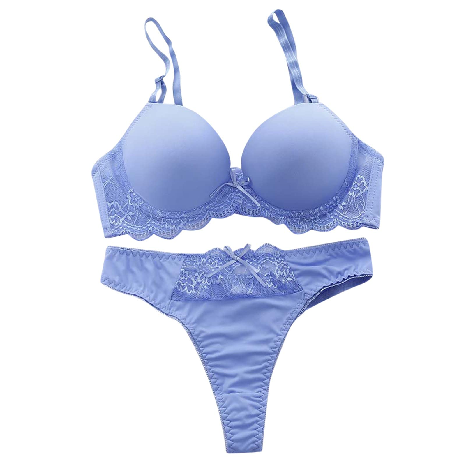 Women's Push Up Sexy Padded Bras Set - Lace Underwear & Lingerie for Ladies - Perfect for Date Night & Special Occasions
