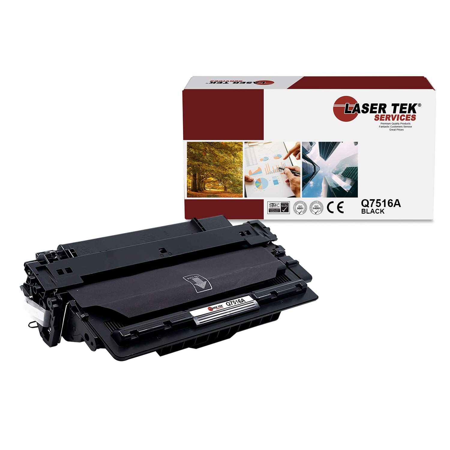 HP 16A Q7516A Compatible Toner Cartridge Replacement - Works with HP LaserJet 5200/5200dtn/5200tn Printers | High-Yield 12,000 Pages | Black (1 Pack) | Ideal for Office Printing & Bulk Document Needs