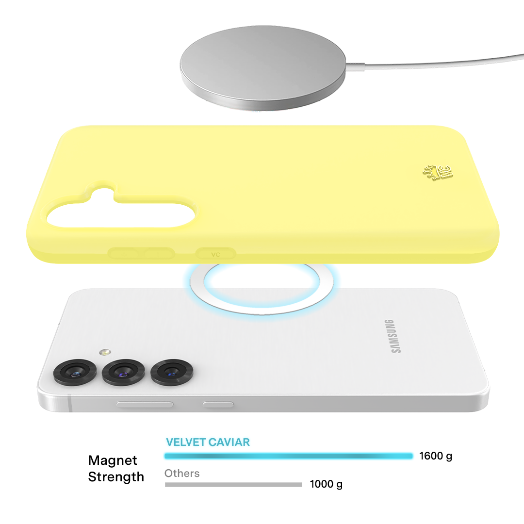 Samsung Phone Case in Butter Yellow - Slim Protective Cover for Galaxy S21, S22, Ultra - Perfect for Everyday Use & Outdoor Activities