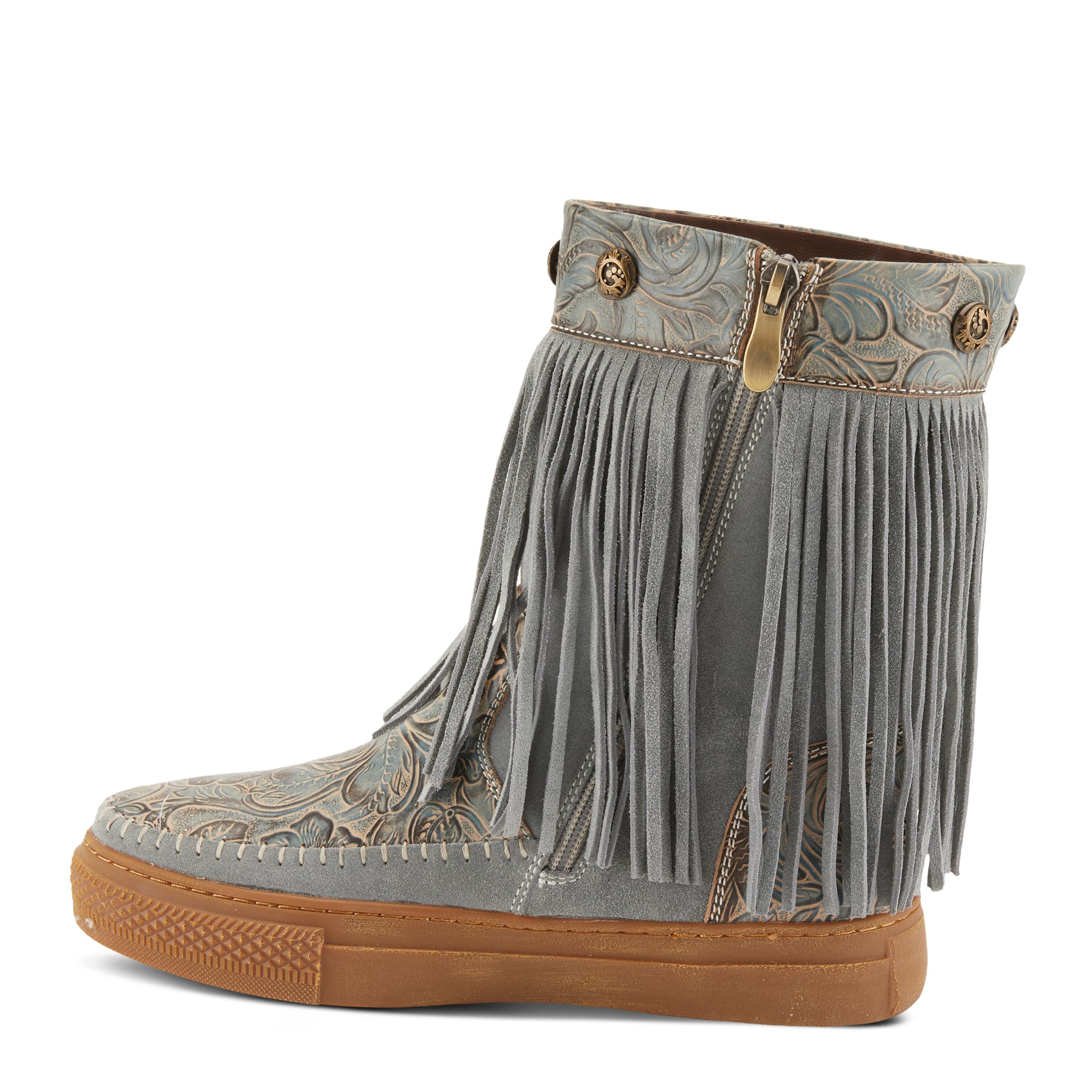 Spring Step L'Artiste Women's Fringely Booties - Stylish Ankle Boots with Fringe Detail for Fall & Winter | Perfect for Casual Outfits, Office Wear & Date Nights