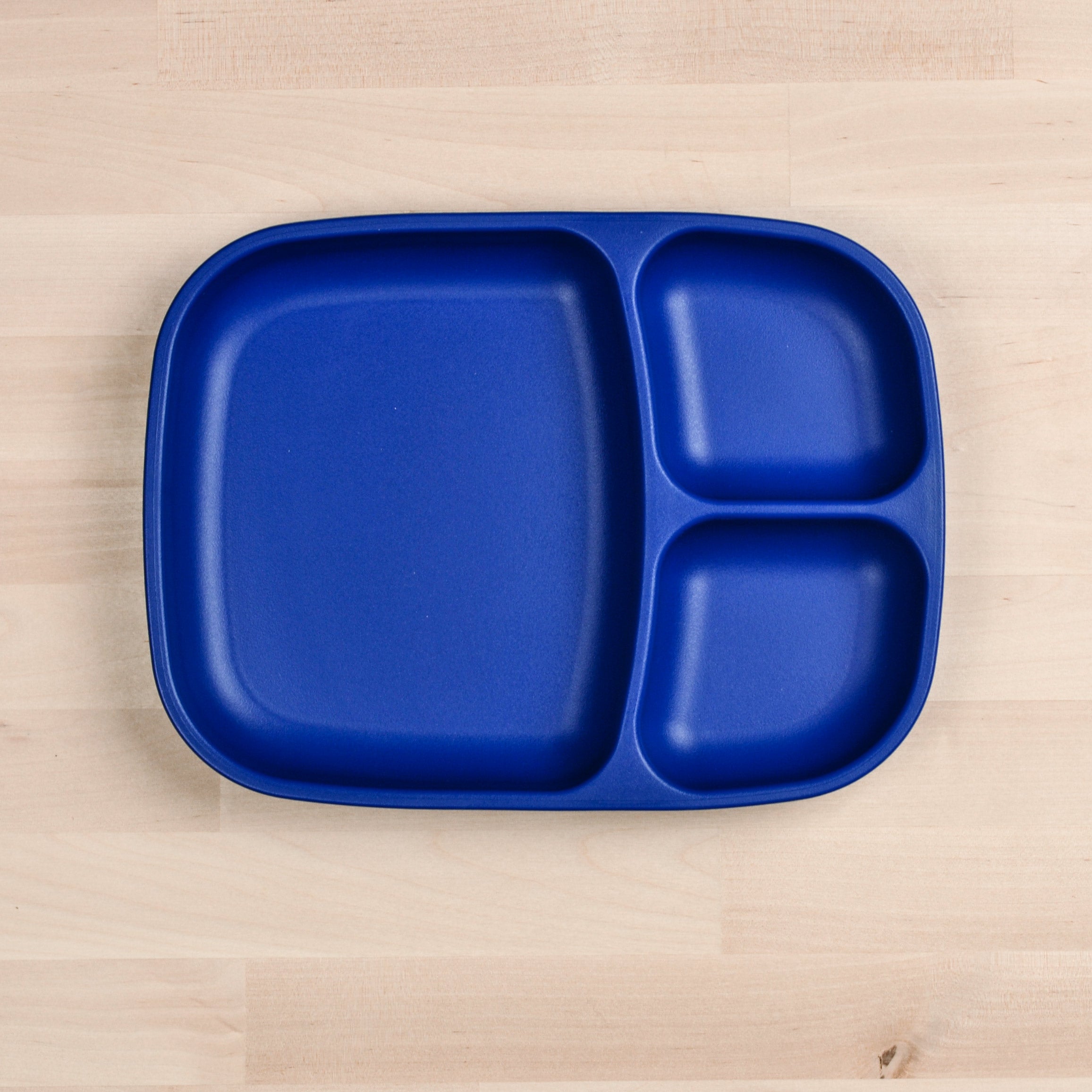 Re Play Divided Plate Large - BPA-Free, Eco-Friendly Kids Dinnerware for Toddlers & Babies - Perfect for Home, School, and Travel Meals