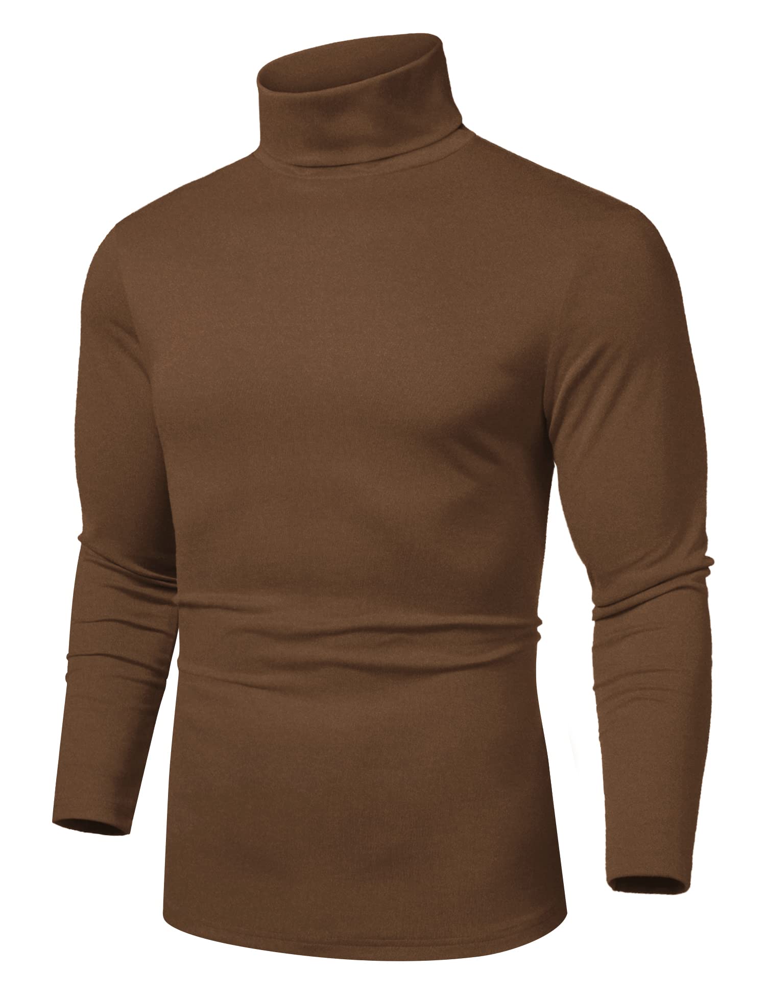 COOFANDY Men's Slim Fit Basic Turtleneck T-Shirt | Casual Knitted Pullover Sweater for Men | Winter Layering, Office Wear & Date Night Outfits