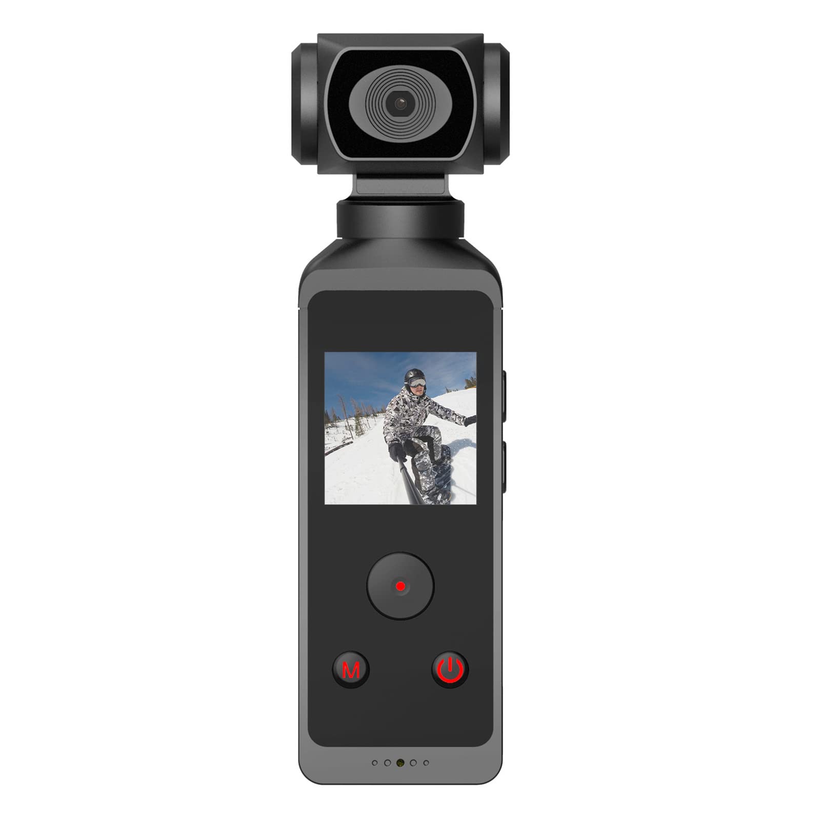 4K Ultra HD Pocket Camera - 270° Rotatable Anti-Shake Vlogging Camcorder with Built-in Mic Clip for Outdoor Adventures, Travel Vlogging, Cycling & Scuba Diving | Perfect for YouTube Content Creators & Action Sports Enthusiasts