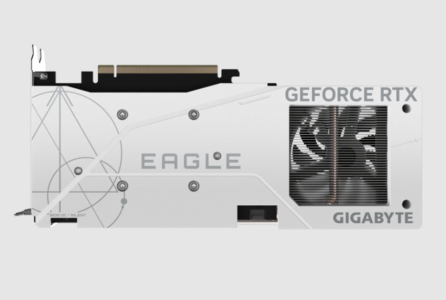 Gigabyte GeForce RTX 4060 Eagle OC ICE 8GB GDDR6 White Graphics Card - Gaming PC Build, Video Editing & 4K Streaming