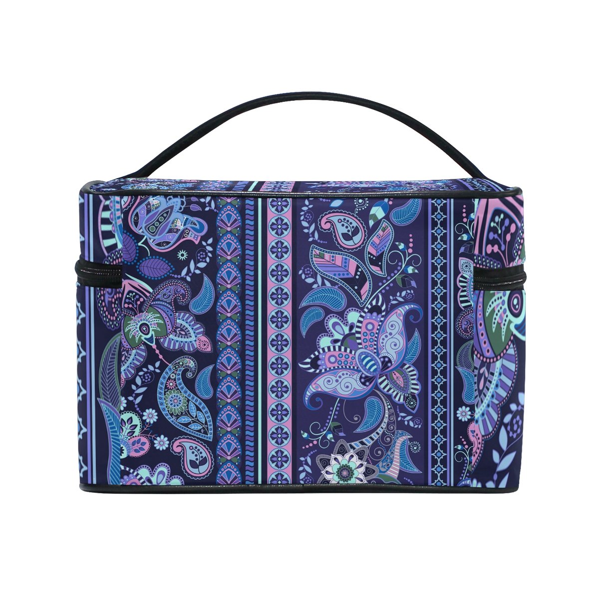 Bohemian Print Travel Makeup Bag - Waterproof Cosmetic Organizer Case for Toiletries | Portable Multifunctional Storage Pouch for Women, Perfect for Vacation, Gym & Daily Use
