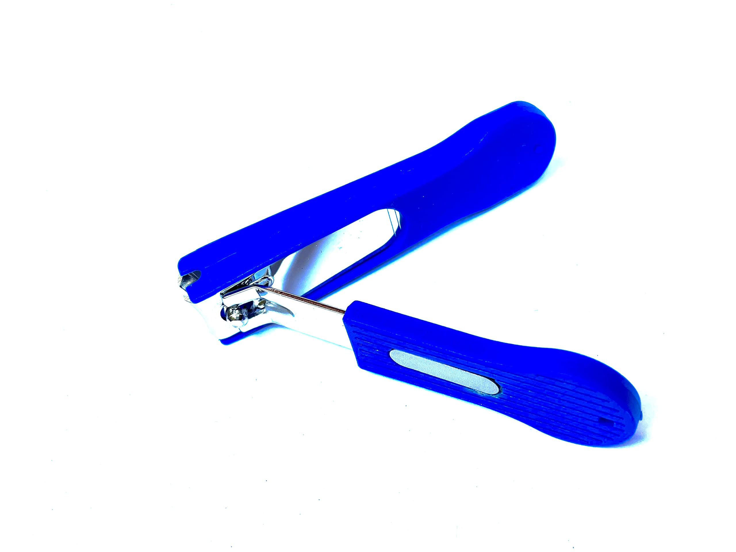Premium Stainless Steel Nail Clipper Set - Sharp & Durable Nail Cutter with Comfort Grip (Blue, Unisex) - Perfect for Travel, Home, Office & Salon Use