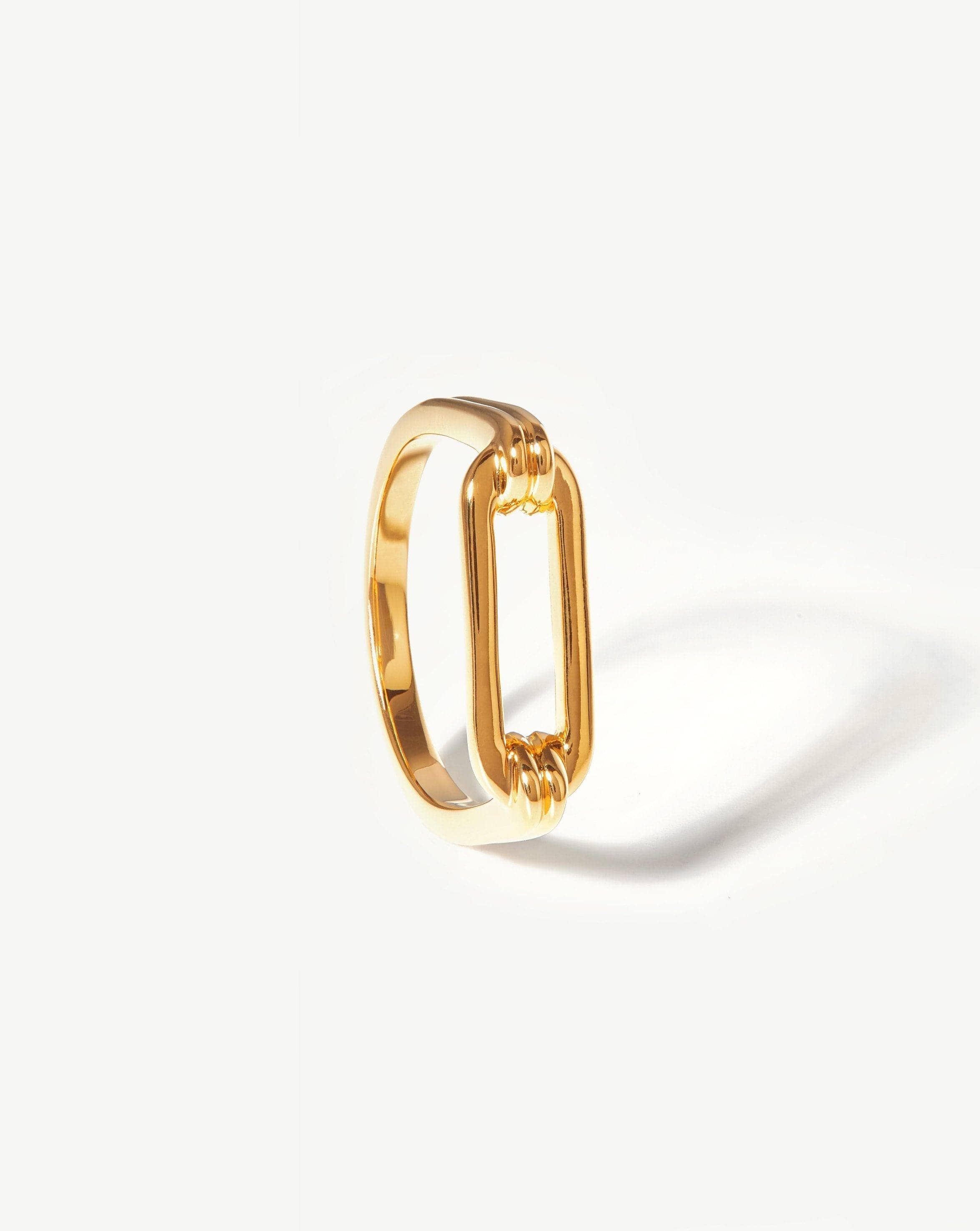 18k Gold Vermeil Ovate Ring - Elegant Minimalist Jewelry for Women | Perfect for Everyday Wear, Gifts & Special Occasions