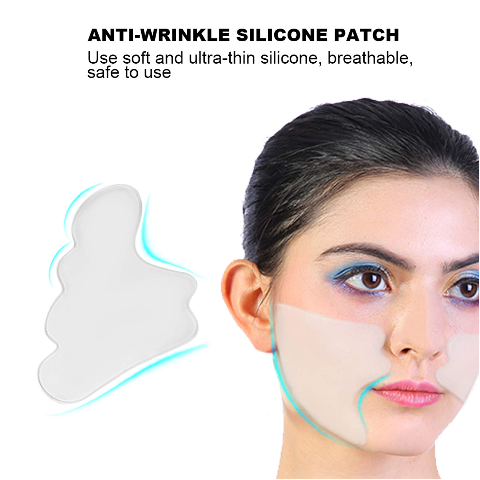 Butterfly Shape Silicone Anti-Wrinkle Face Patch - Reusable Overnight Self-Adhesive Stickers for Chest, Eye & Neck Wrinkles - Reduce Fine Lines, Frown & Smile Lines - Perfect for Nighttime Skincare & Anti-Aging Routine