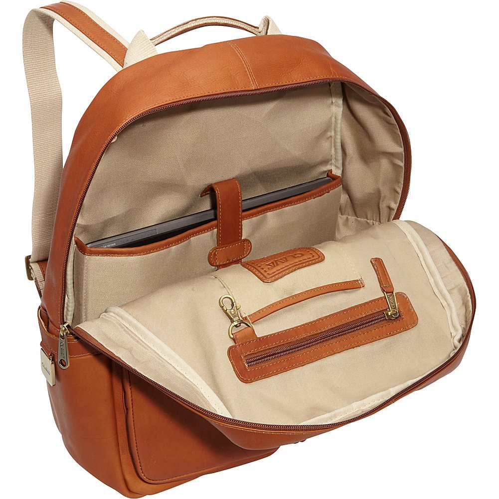 City Pocket Laptop Backpack (Vachetta Tan) - Waterproof 15.6 Inch Business Backpack for Men & Women - Perfect for Work, Travel & College Commute