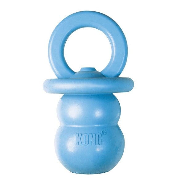 KONG Puppy Chew Toy for Teething Dogs - Durable Rubber Binkie for Small & Medium Breed Puppies - Perfect for Soothing Gums & Playtime Training