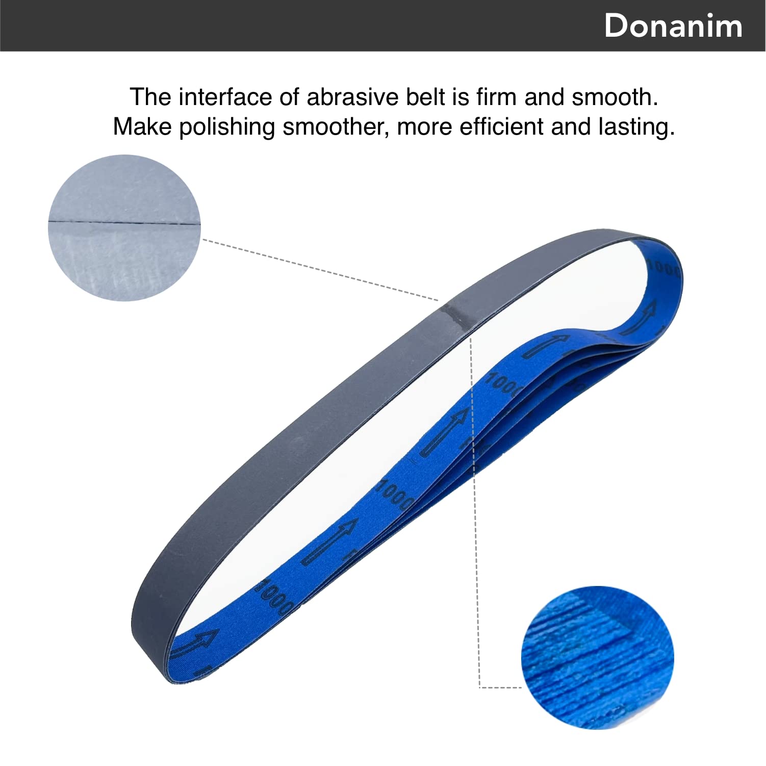 2 x 42 Inch Silicon Carbide Extra Fine Grit Sanding Belts - 600, 800, 1000 Grits - 9 Pack Assortment for 2x42 Belt Grinder - Perfect for Metal Polishing, Wood Sanding & Knife Sharpening