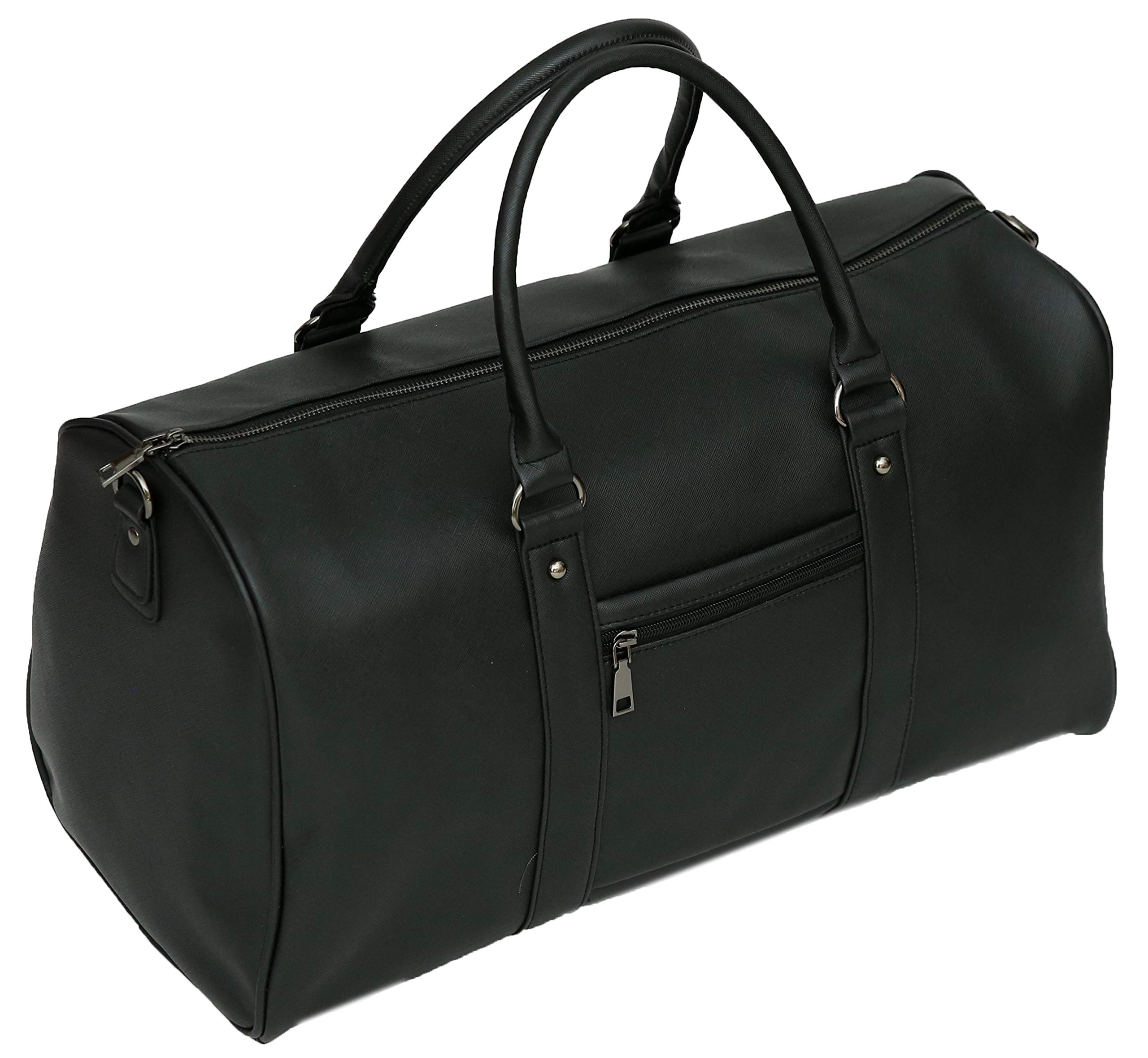 Premium Felda Vegan Leather Saffiano Print Business Travel Bag - Stylish & Durable Laptop Briefcase for Work, Office & Business Trips | Perfect for Professionals, Commuters & Frequent Travelers