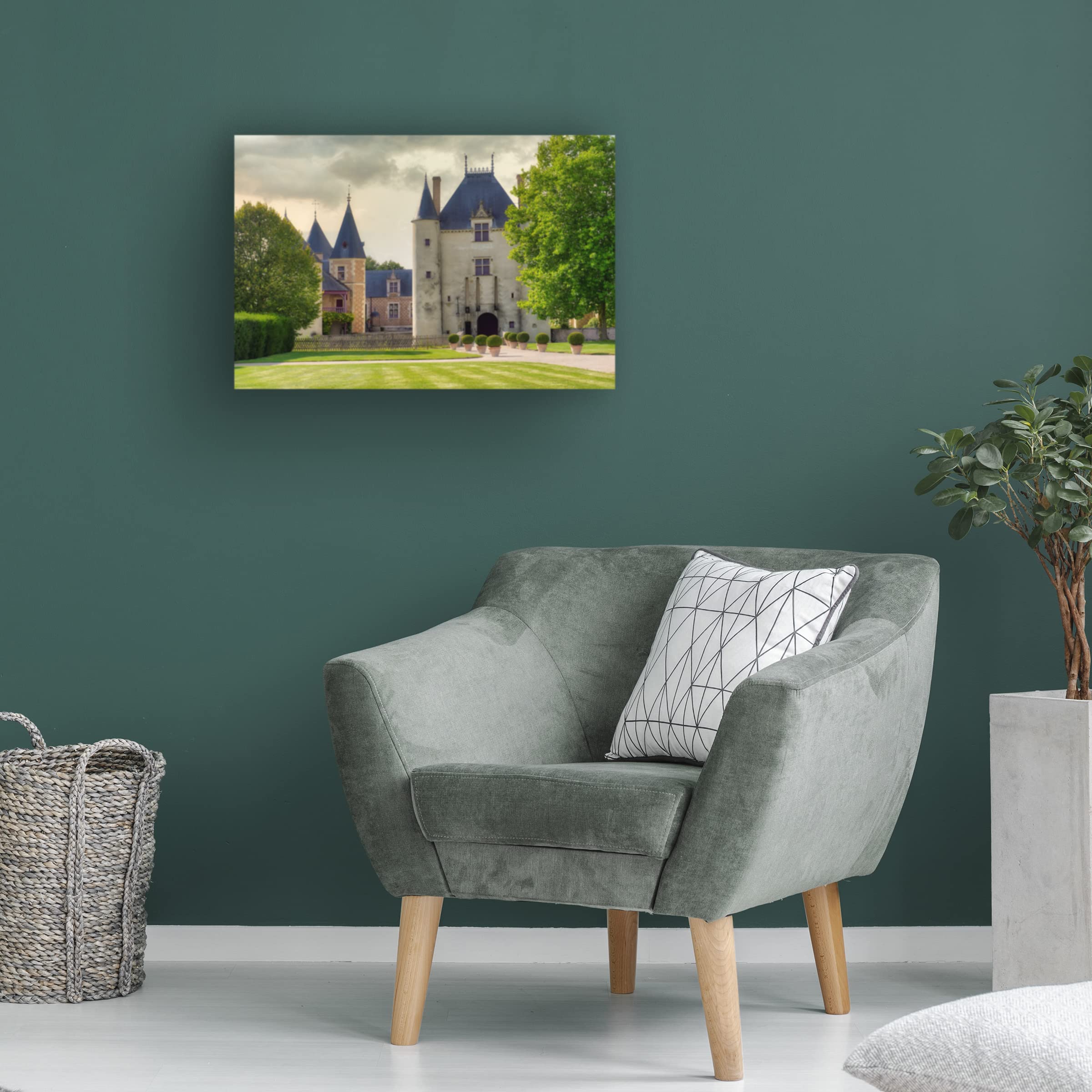 Trademark Fine Art 'Castle and Lawn' Canvas Wall Art by Cora Niele - Premium Home Decor for Living Room, Bedroom & Office