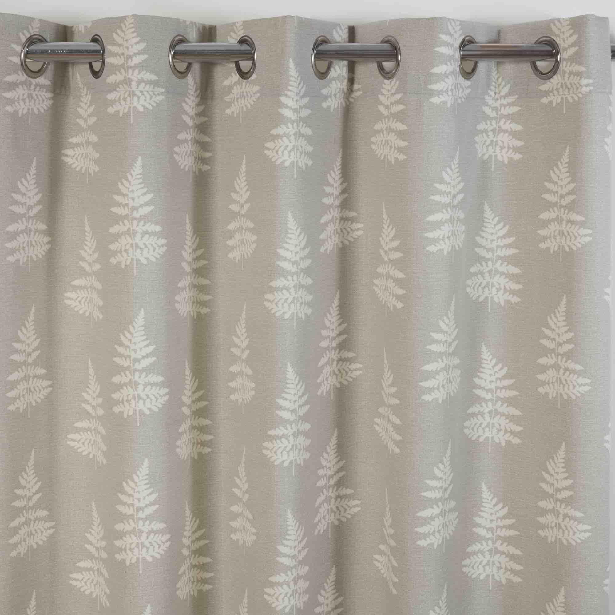 Sundour Esher Eyelet Curtains - Grey Blackout Curtains for Living Room & Bedroom - Thermal Insulated Window Drapes for Home Decor