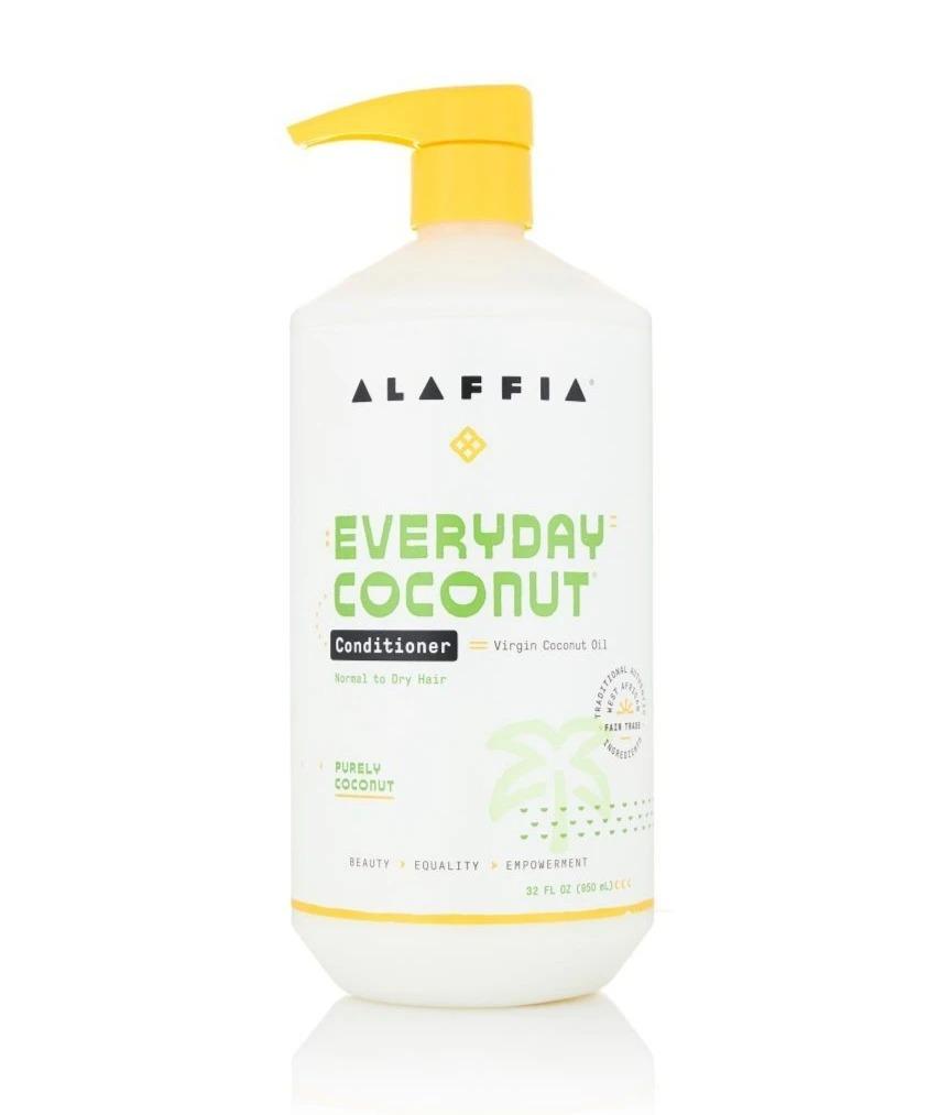 Alaffia Everyday Coconut Conditioner for Dry & Damaged Hair - Hydrating & Nourishing Hair Care with Natural Coconut Oil - Perfect for Daily Use at Home or Salon