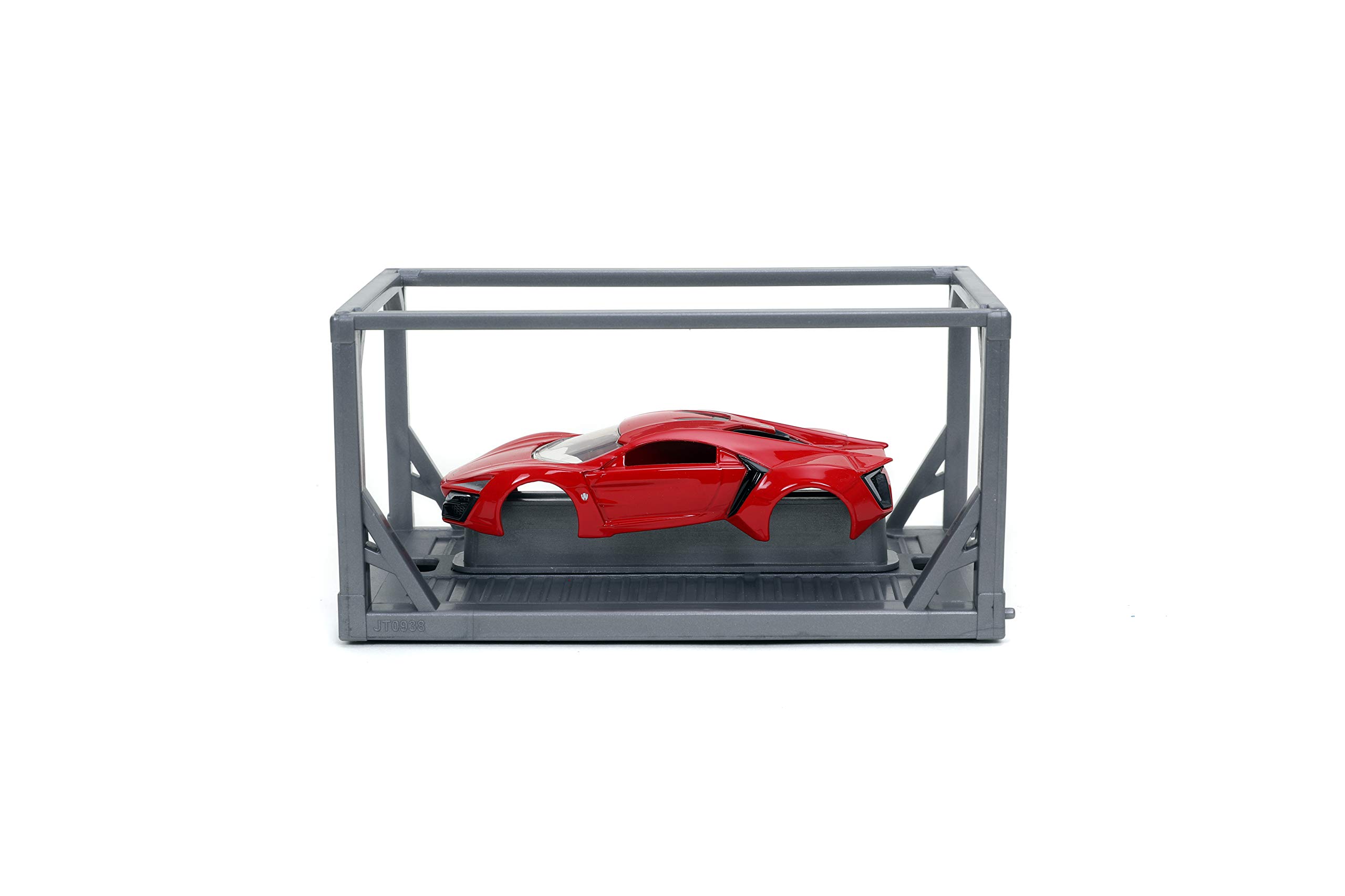 Jada Toys Fast & Furious 1:55 Lykan Hypersport Die-Cast Model Car Kit - Collectible Buildable Toy for Kids & Adults (Red) - Perfect for Movie Fans, Display & Play