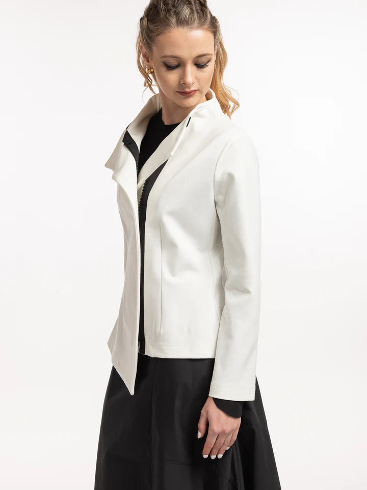 X LAB 470 Extension Jacket in Ivory - Lightweight Waterproof Windbreaker for Outdoor Hiking & Travel | Men's & Women's Fashion Outerwear