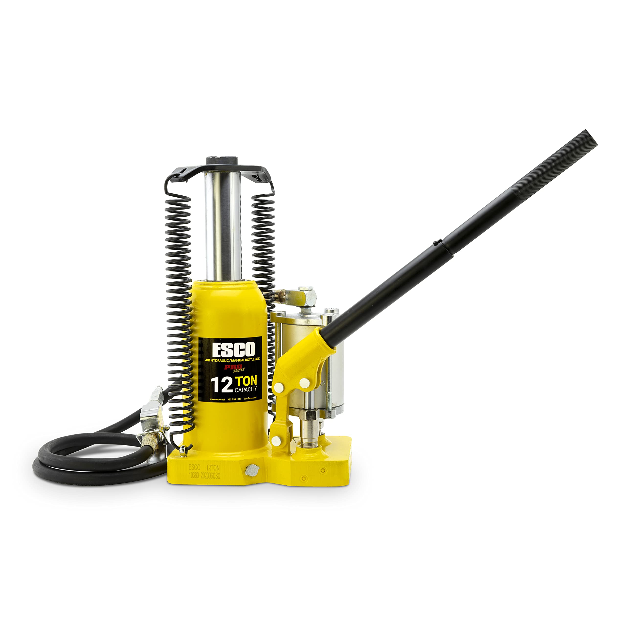 12 Ton Air Hydraulic Bottle Jack - Heavy Duty Pro Series for Trucks, SUVs & Trailers - Garage, Auto Repair & Emergency Roadside Use