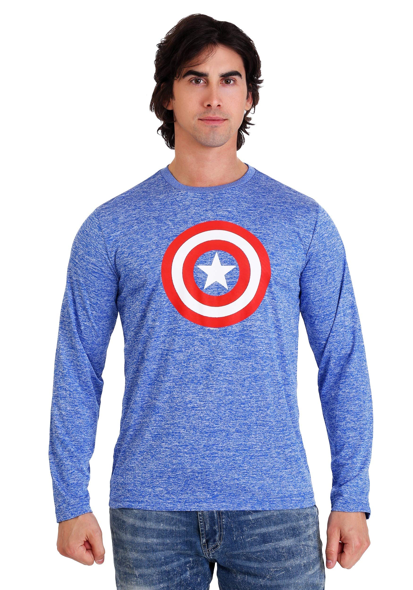 Marvel Captain America Graphic T-Shirt for Men - Superhero Cotton Tee for Casual Wear & Comic Con