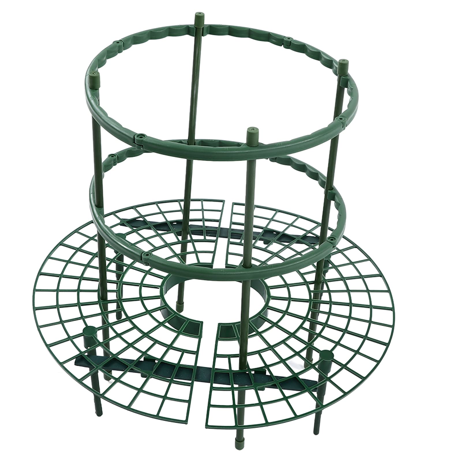 Plant Cage for Fruits & Vegetables - Reusable Plastic Support with Multifunctional Fixing Bracket | Prevents Rotting & Improves Air Circulation | Ideal for Tomato, Cucumber & Vine Plant Support in Gardens & Greenhouses