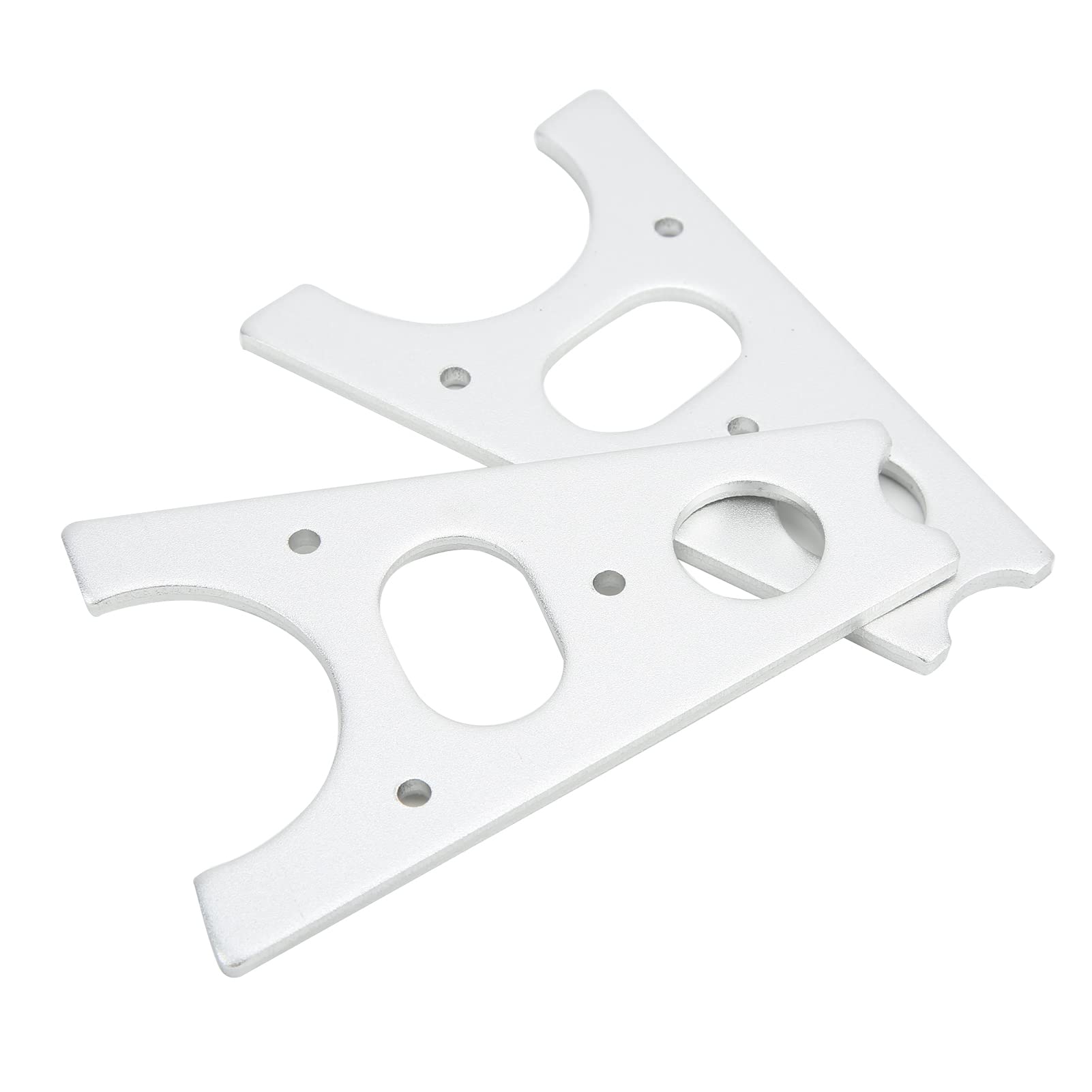 Premium Metal RC Car Jack Stands - Silver Aluminum Alloy, Detachable & Easy Install Universal Upgrade Parts for 1/8 Scale Remote Control Cars - Perfect for Off-Road Racing, Maintenance & Display