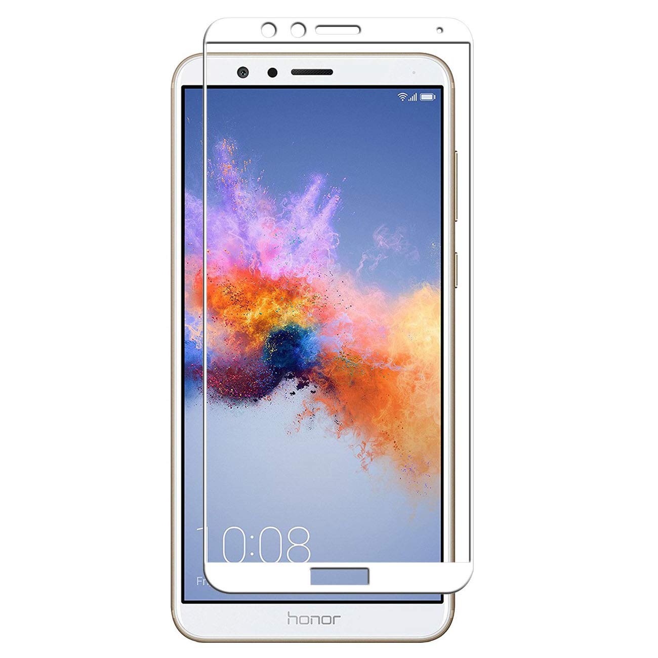 J&H [3 Pack] Huawei Mate SE Tempered Glass Screen Protector - Full Coverage HD Clear Screen Shield, Anti-Scratch & Bubble-Free for Huawei Mate SE - Perfect for Work, Travel & Daily Protection (White)