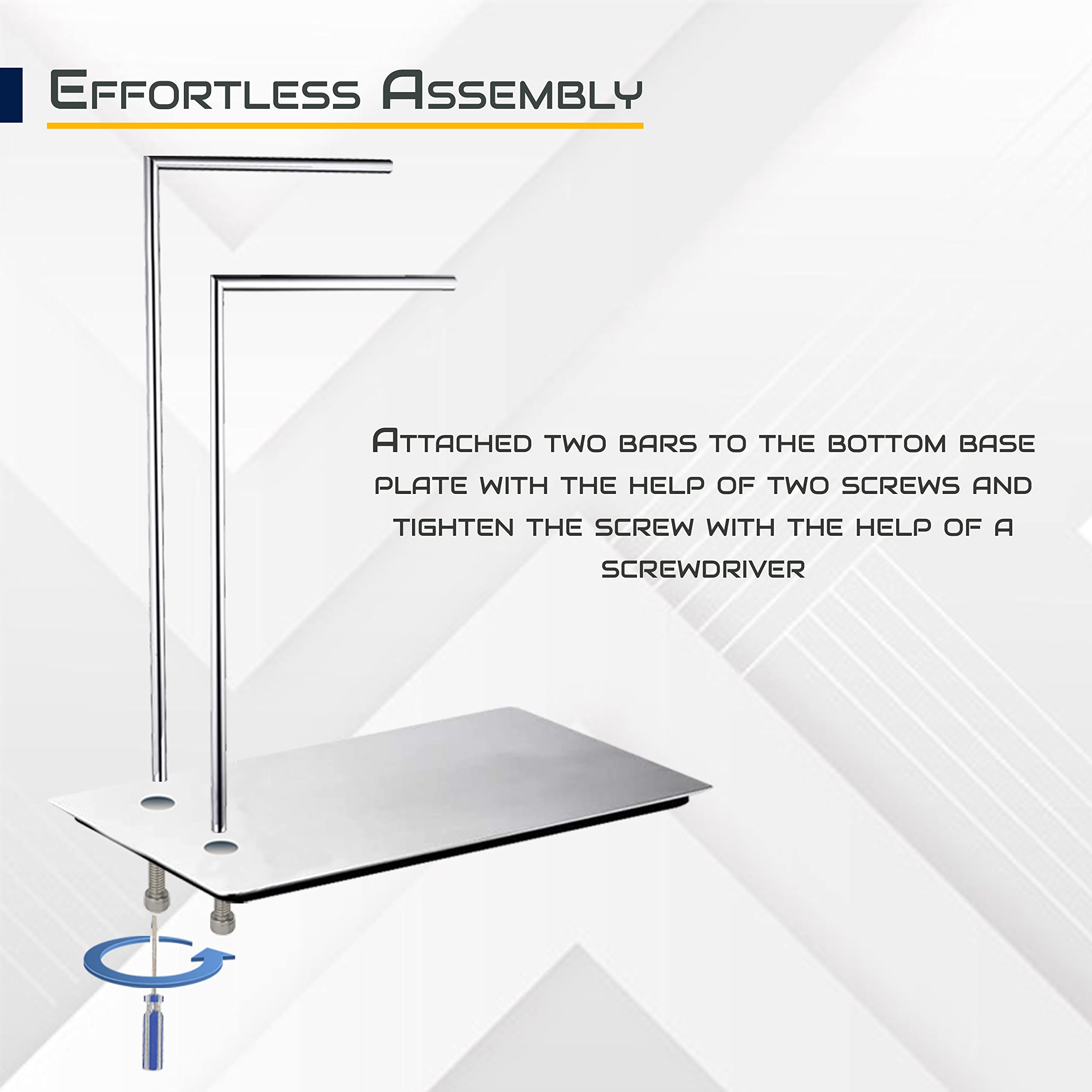 FEBTECH Freestanding Bathroom Towel Rack - 2 Tier Floor Standing Towel Holder for Bath, Pool, Gym - Rustproof & Space-Saving Design - Perfect for Small Bathrooms, Spa, and Fitness Centers