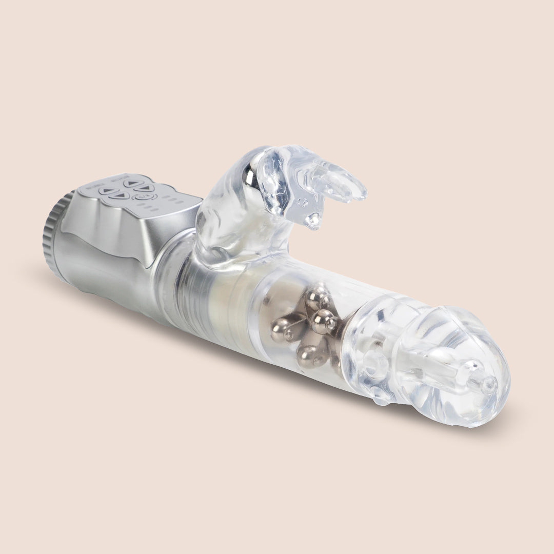 Jack Rabbit® Waterproof Vibrating Massager - 3 Rows of Rotating Beads for Deep Tissue Relaxation | Perfect for Muscle Pain Relief, Stress Reduction & Couples Intimacy