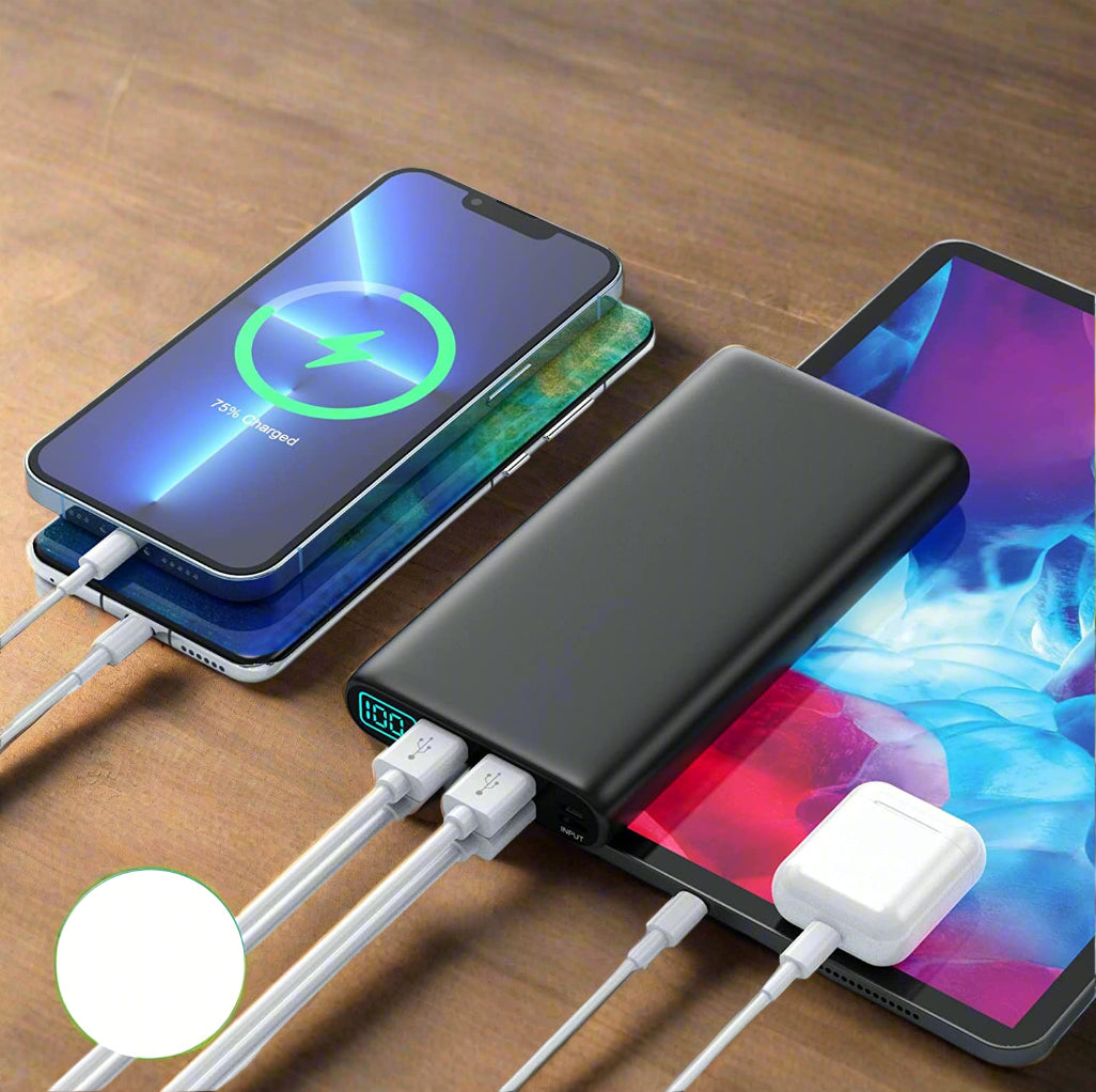 High Capacity 38800mAh Portable Charger Power Bank with LCD Display - Fast Charging for iPhone, Android, Tablets - Perfect for Travel, Camping & Emergency Power Backup