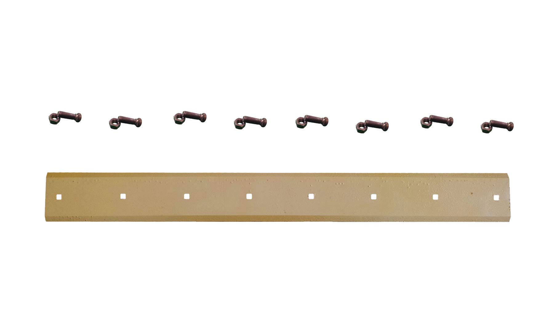 Heat Treated Skid Steer Bucket Cutting Edge with Hardware - 5/8