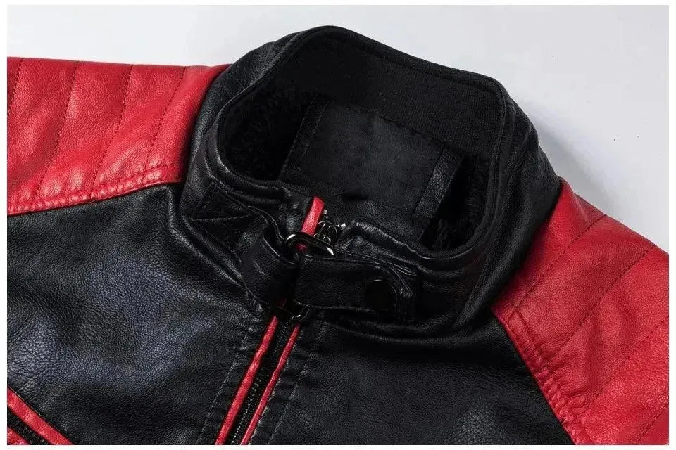 Stylish Slim Fit Men's Leather Biker Jacket - Motorcycle Riding, Casual Outwear, Fashion Statement for Men | Perfect for Riding, Night Out, and Everyday Wear
