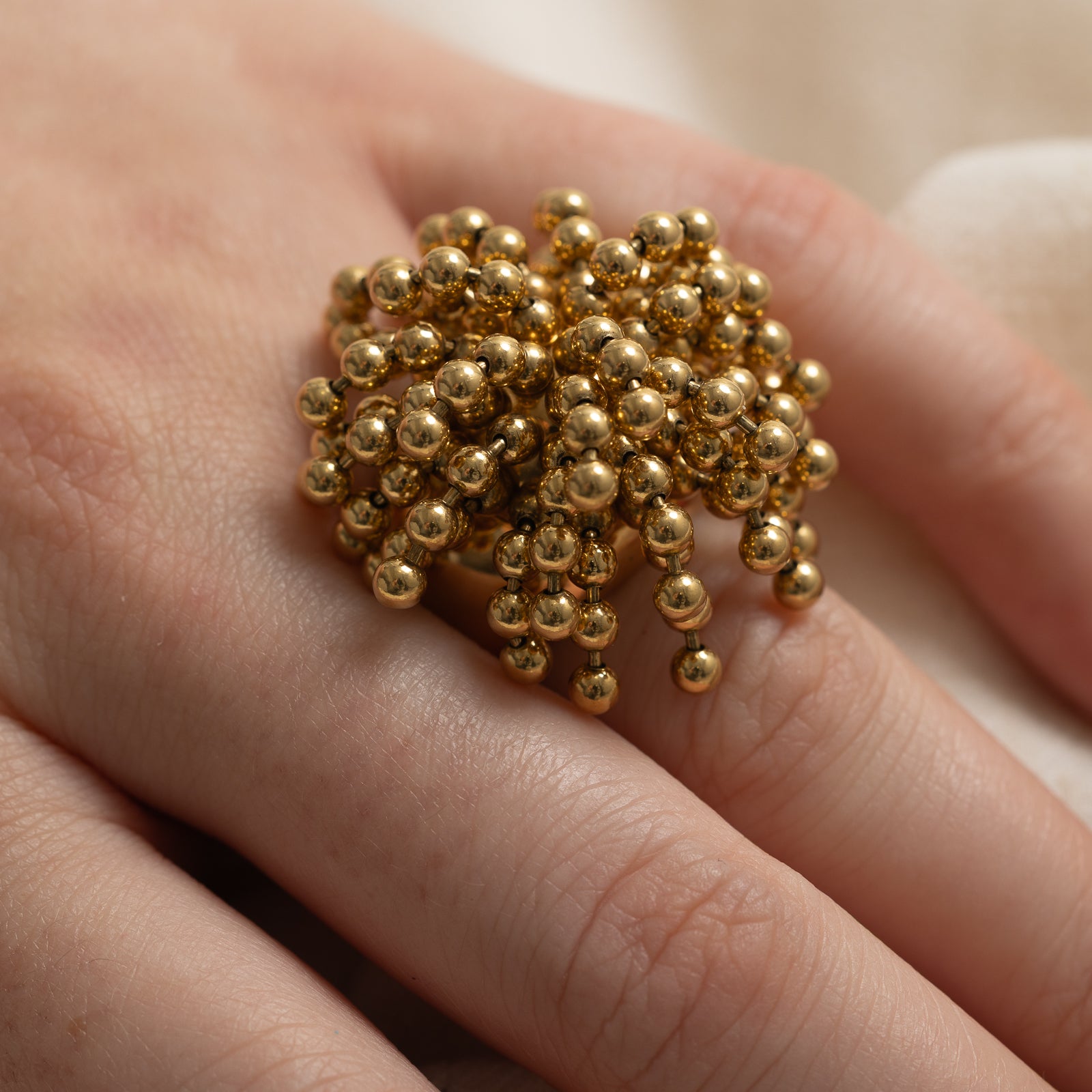 Cartier Nouvelle Vague Ring - 18K Gold Diamond Ring for Women | Size 6 | Elegant Jewelry Gift for Anniversary, Birthday & Special Occasions