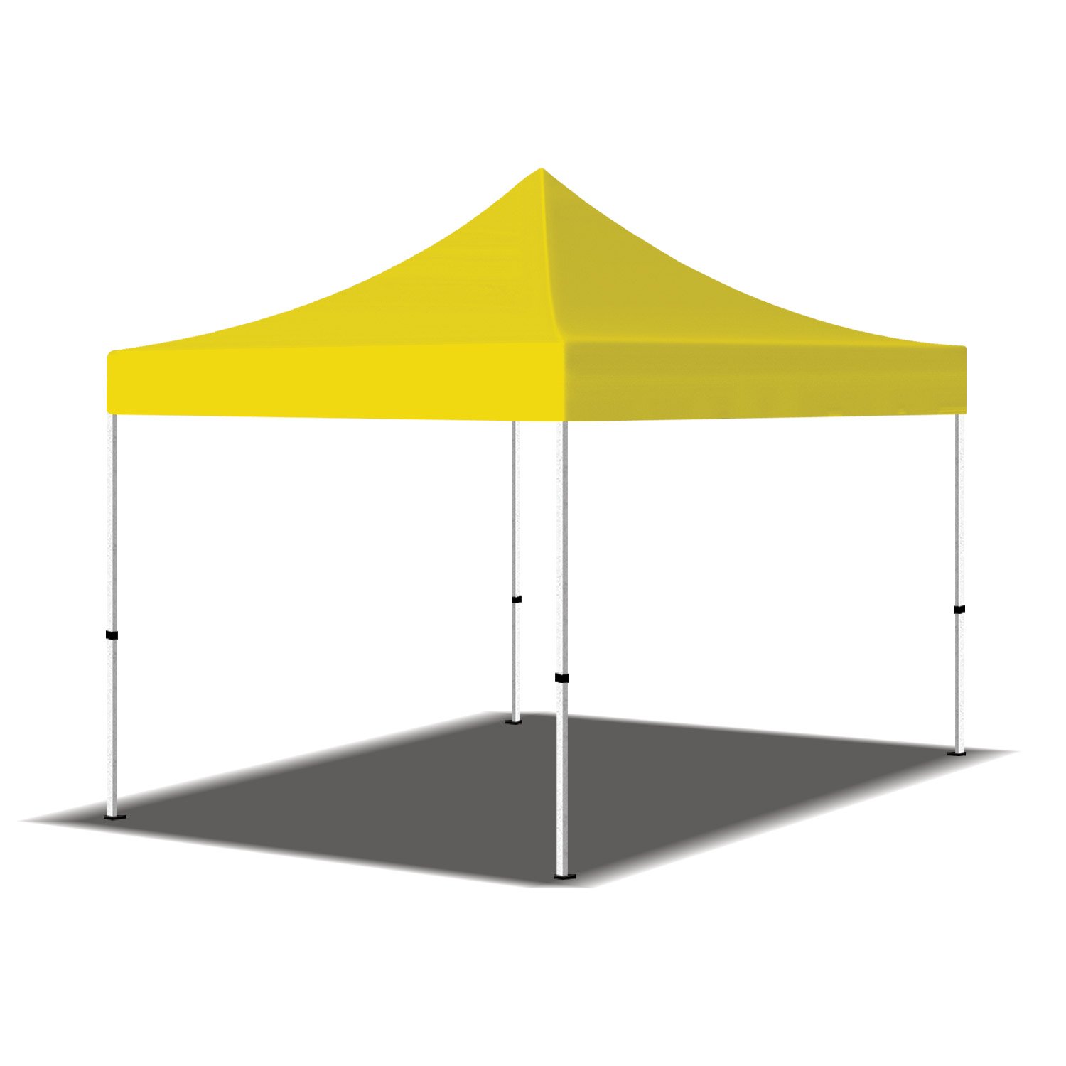 10x10 Heavy Duty Pop Up Canopy Tent - Portable Outdoor Shelter for Camping, Beach, Parties & Commercial Events | Easy Setup Commercial Canopy Tent in Yellow | Perfect for Picnics, Farmers Markets & Tailgating