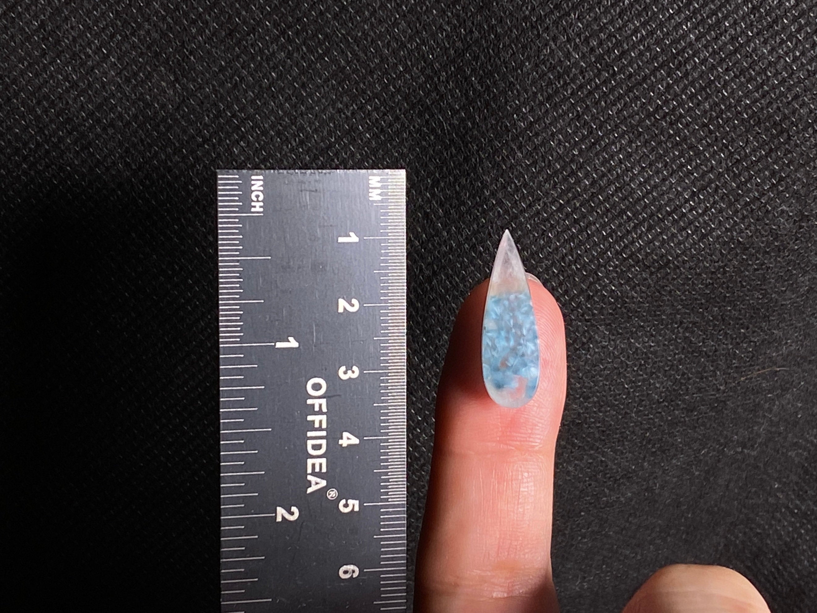 GILALITE Cabochon - Medusa Paraiba Quartz Bicolor Teardrop Gemstone for Jewelry Making (43955) | Perfect for Pendants, Earrings & DIY Craft Projects
