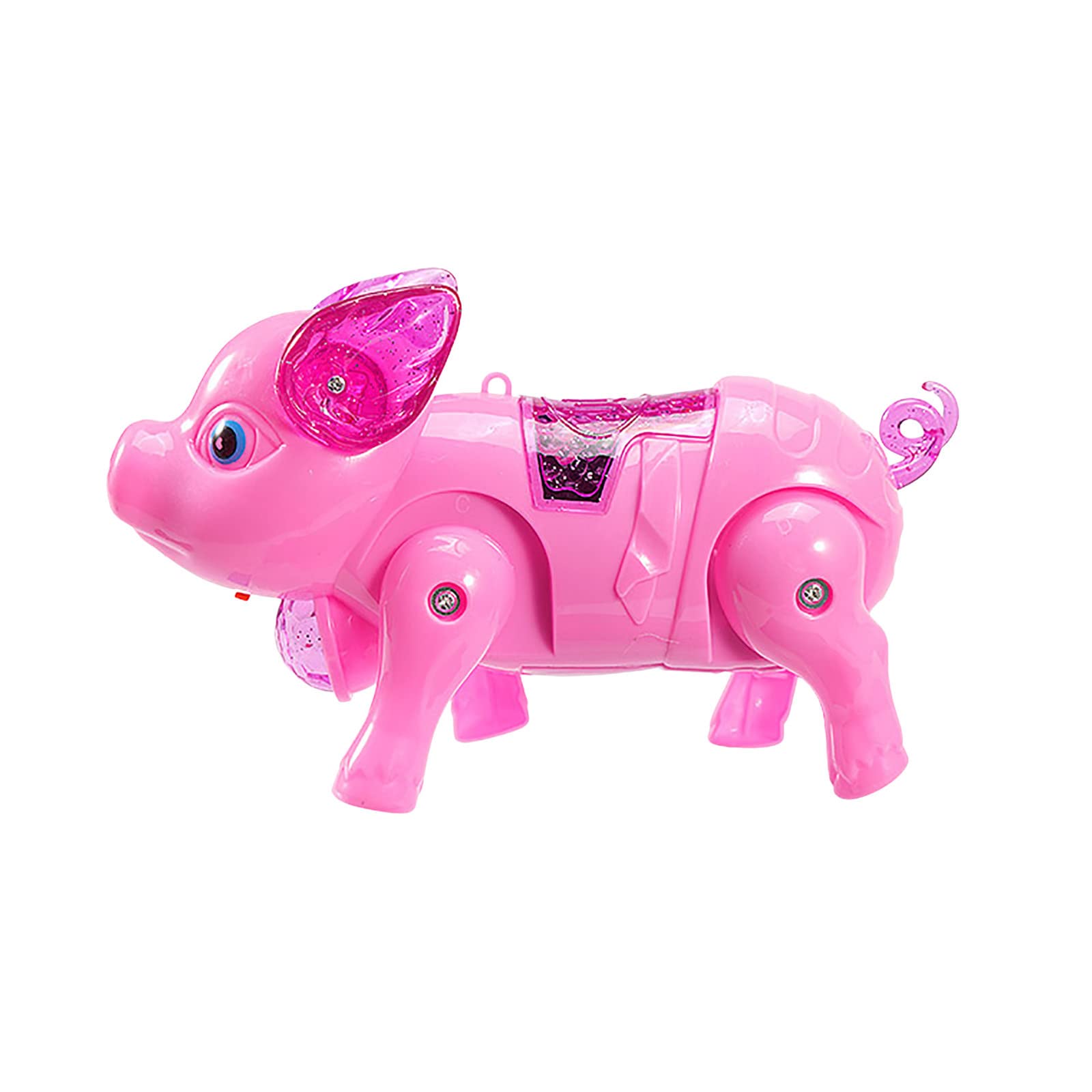 Electric Walking Pig Toy with Light & Music - Interactive Leashed Cartoon Piglet Robot for Kids - Best Birthday Gift for Girls & Boys - Perfect for Indoor Play, Outdoor Walks & Educational Fun