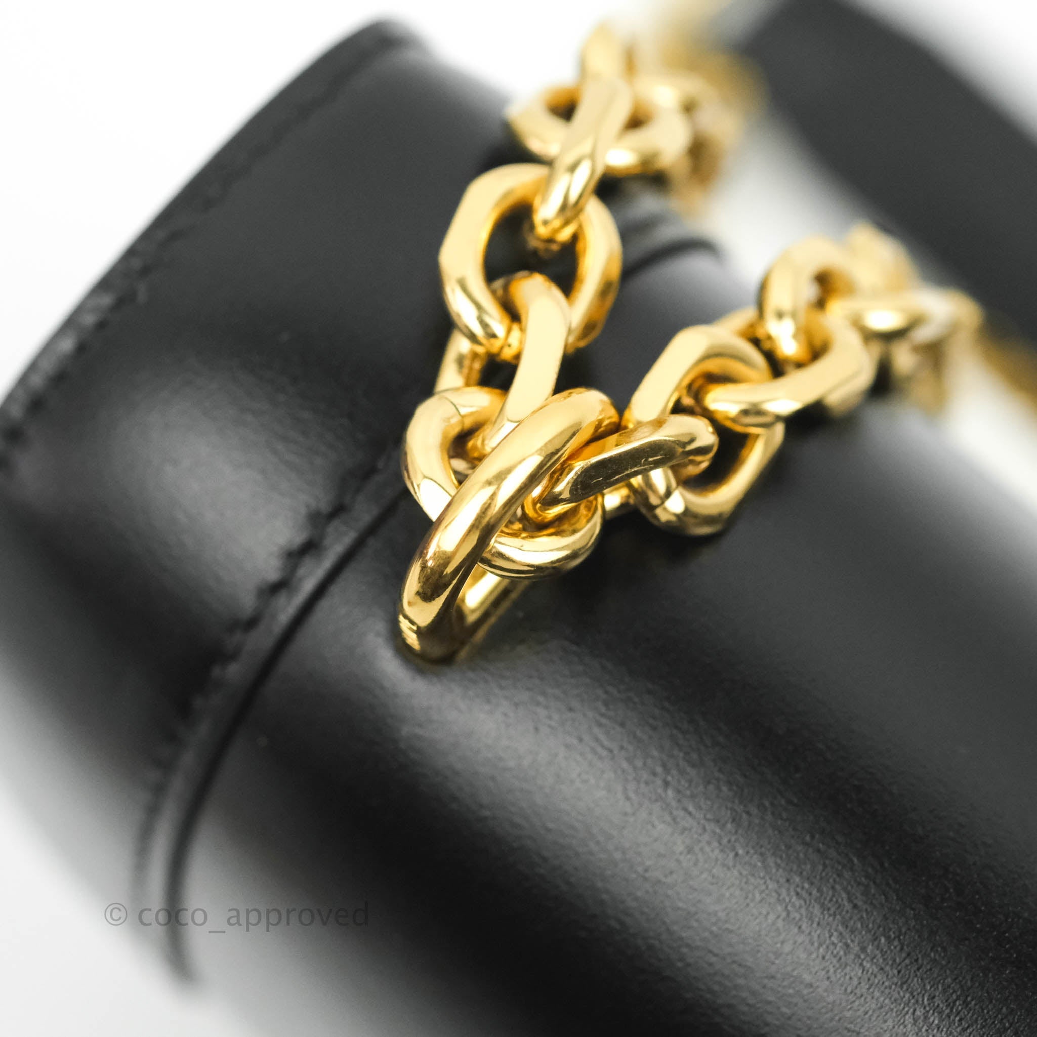 Celine Triomphe Chain Bag in Black Calfskin Leather - Elegant Shoulder Bag for Women, Perfect for Evening Parties & Date Nights