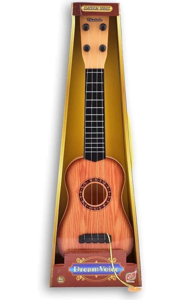 Classical Guitar Toy for Kids - Wooden Color Style Musical Instrument for Beginners, Pack of 1 | Perfect for Birthday Gifts, Music Education & Pretend Play