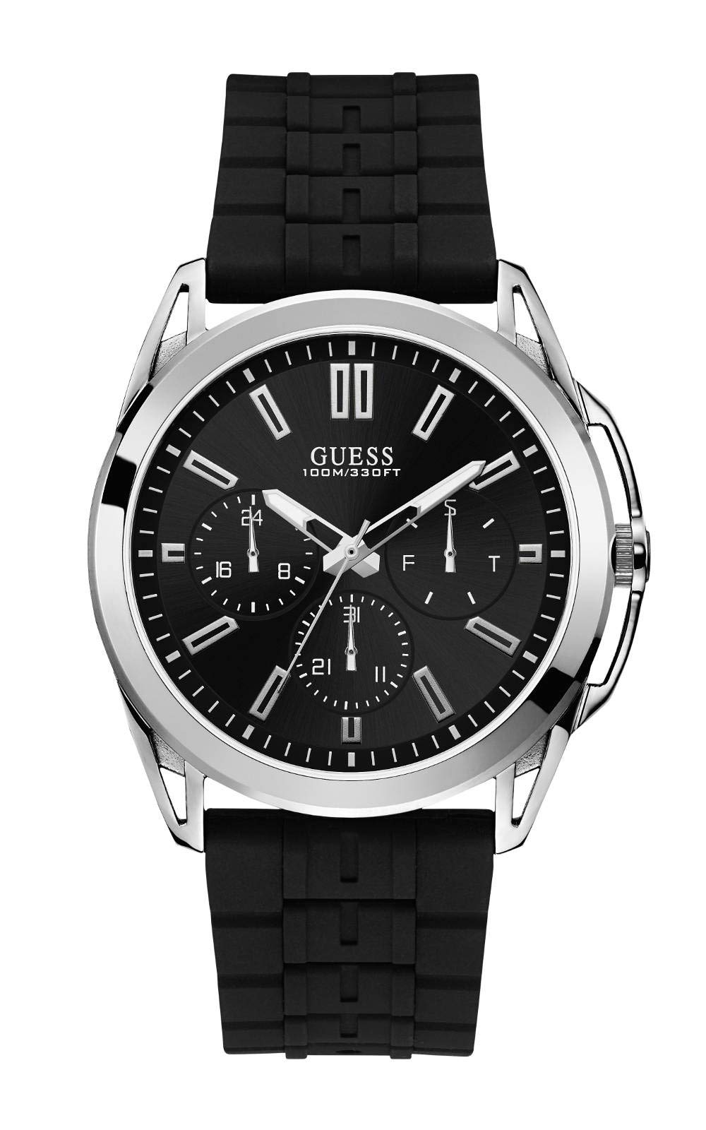 Guess Men's W1177G3 Black Dial Multifunction Quartz Watch - Stylish Accessory for Business, Casual Wear & Special Occasions